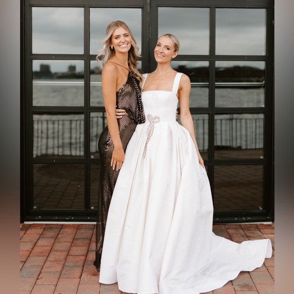 Rat & Boa - Solar Dress - Size Small 🖤🩶 Black maxi gown dress sequin - Picture 2 of 6